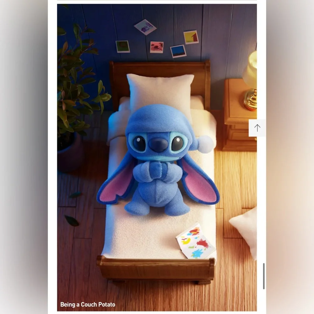 Being a Couch Potato - Disney Stitch Little Emotion Series Figure - Picture 1 of 16